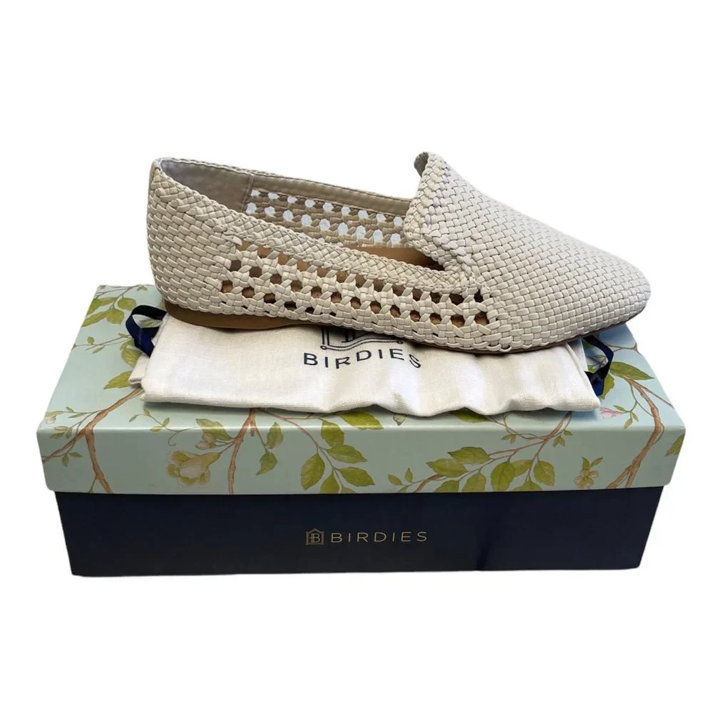 *** special price ***Birdies The Starling Woven Loafers white - Picture 1 of 6